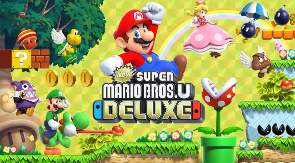 《新超级马里奥兄弟U 豪华版 New Super Mario Bros. U Deluxe》Switch中文版NSP下载 – 含1.0.2补丁