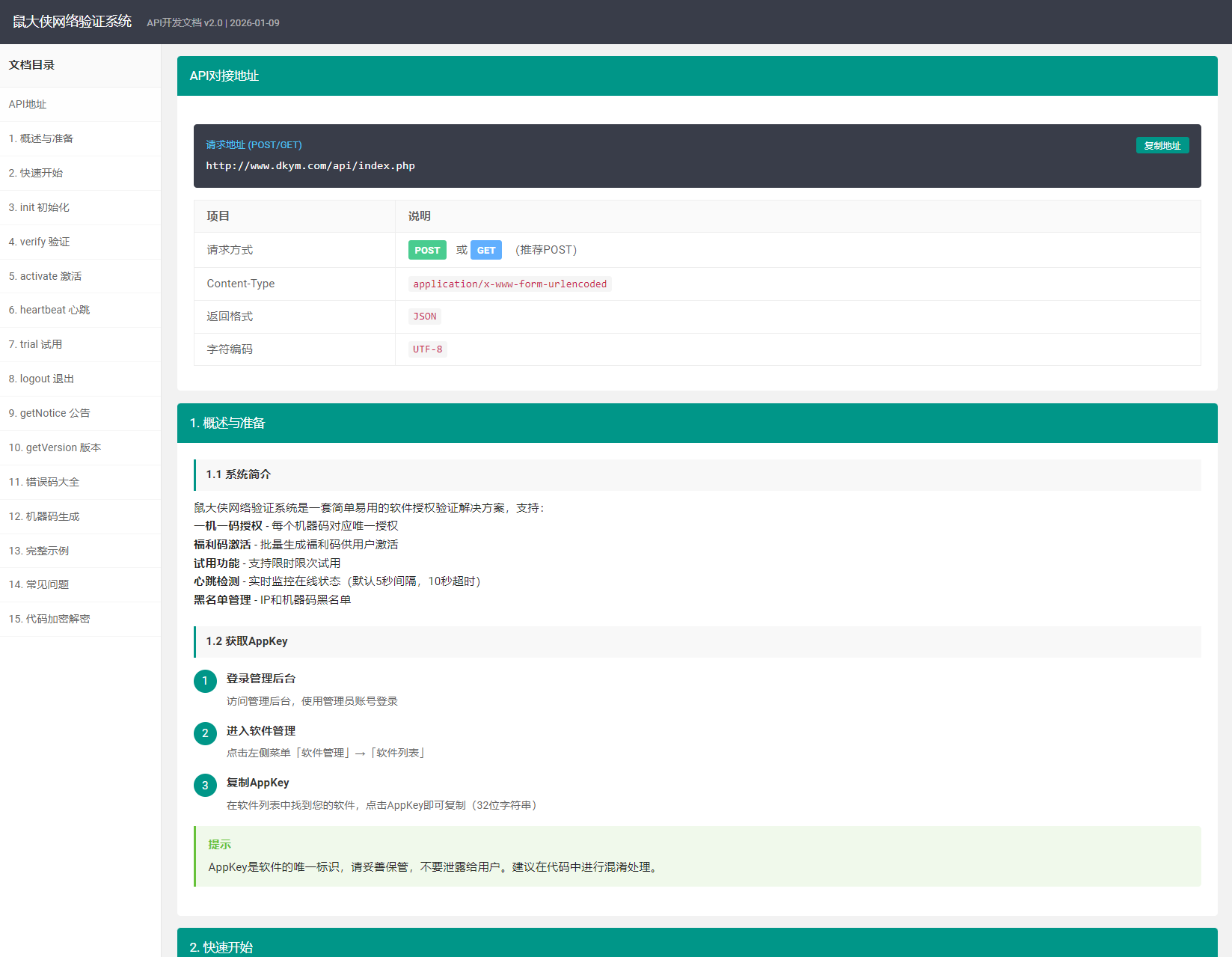 鼠大侠网络验证系统源码 一机一码授权验证 全开源插图4