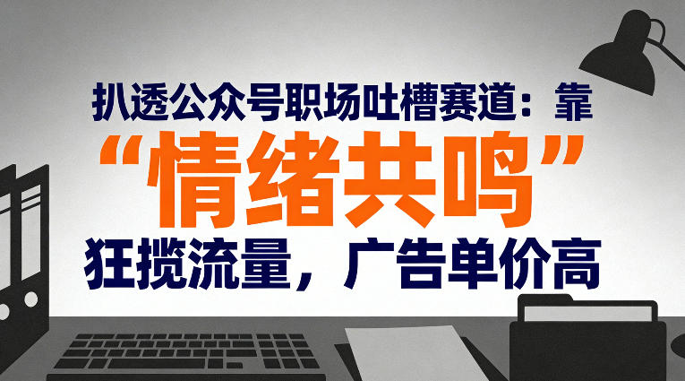 扒透公众号职场吐槽赛道:靠“情绪共鸣”狂揽流量,广告单价高插图 扒透公众号职场吐槽赛道:靠“情绪共鸣”狂揽流量,广告单价高插图