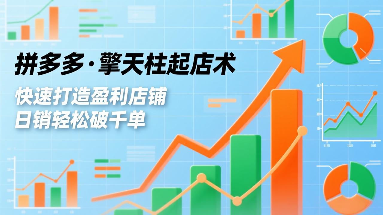 拼多多·擎天柱起店术,爆流布局、利润起飞、不断流,快速打造盈利店铺,日销轻松破千单插图 拼多多·擎天柱起店术,爆流布局、利润起飞、不断流,快速打造盈利店铺,日销轻松破千单插图