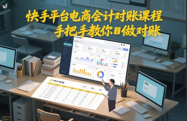 快手平台电商会计对账课程,手把手教你做对账插图 快手平台电商会计对账课程,手把手教你做对账插图
