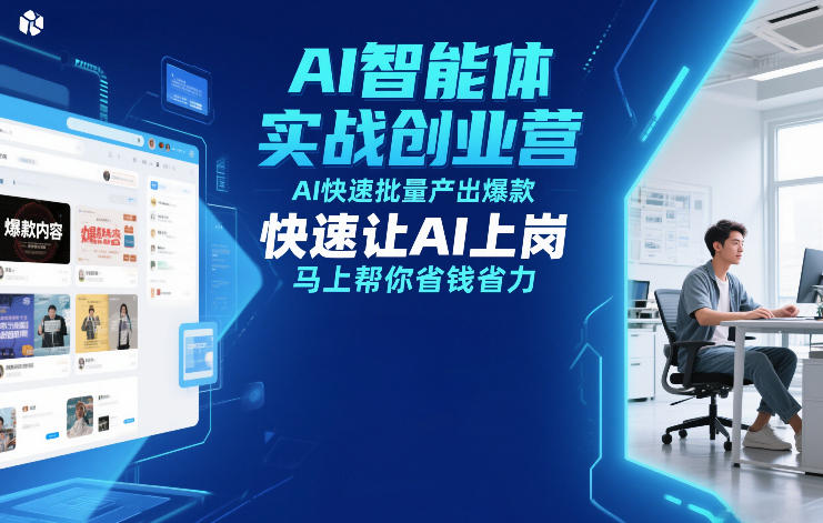 AI智能体实战创业营12月23-25号线下课,AI快速批量产出爆款,快速让AI上岗,马上帮你省钱省力插图 AI智能体实战创业营12月23-25号线下课,AI快速批量产出爆款,快速让AI上岗,马上帮你省钱省力插图