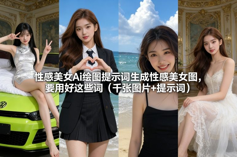 性感美女Ai绘图提示词生成性感美女图,要用好这些词(千张图片+提示词)插图 性感美女Ai绘图提示词生成性感美女图,要用好这些词(千张图片+提示词)插图