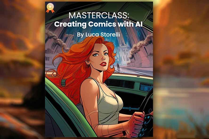 Midjourney AI漫画创作课，脚本构思、人物设计、排版合成，零基础创作完整漫画或系列插画插图1